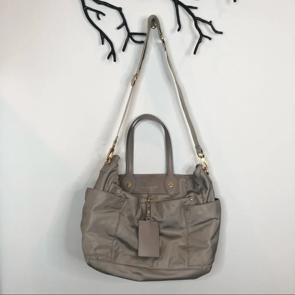 Marc by Marc Jacobs Taupe Nylon Baby Bag